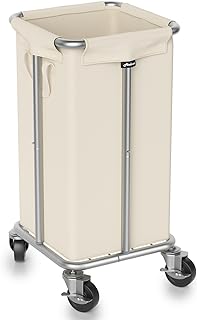 Hodonas Laundry Basket with Wheels, 115L Rolling Laundry Hamper Large Dirty Clothes Hamper Cart with Steel Frame and Remov...