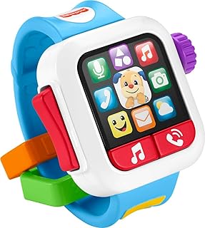 Fisher-Price Baby to Toddler Toy Laugh & Learn ​Time to Learn Smartwatch with Lights & Music for Pretend Play Infants Ages...