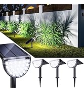 ROSHWEY Solar Spot Lights Outdoor - 600LM Waterproof Landscape Spotlights for Decorative Lighting...