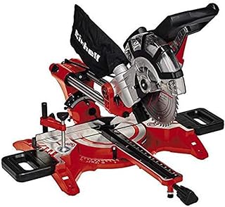 Einhell TC-SM 2131/1 Dual Bevel Sliding Mitre Saw | Double Bevel Circular Saw, 310mm Drag, Laser, Dust Extraction, +/-45° ...