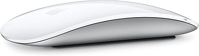 Apple Magic Mouse: Wireless, Bluetooth, Rechargeable. Works with Mac or iPad; Multi-Touch Surface - White