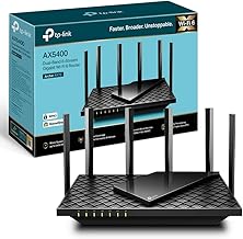 TP-Link Routeur WiFi 6 AX 5400 Mbps bi-bande, 5 ports Gigabit, 6 antennes à haute performance, OneMesh, WPA3, Contrôle par...