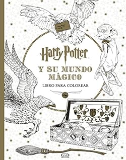 Harry potter y su mundo mágico: Libro para colorear