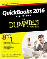 QuickBooks 2016 All-In-One for Dummies 111912607X Book Cover