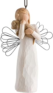 Willow Tree Angel of Friendship Ornament, for Those who Share The Spirit of Friendship, Angel Carrying Dog as Reminder of ...