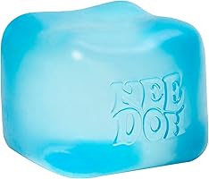 Schylling NeeDoh Nice Cube Sensory Toy with a Super Solid Squish - Always Returns to its Square Shape - Ages 3 and Up -...