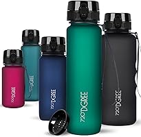 720°DGREE Drinkfles, waterfles uberBottle + fruittheezeef, 350 ml, 500 ml, 650 ml, 1 l, 1,5 l, BPA-vrij, waterdicht,...