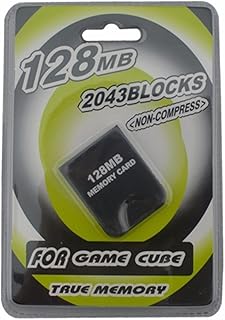 Link-e - Scheda di Memoria da 128Mb ad alta Capacita Compatibile con la Console Nintendo Gamecube