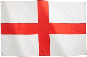 Runesol Engeland vlag 3x5, 91x152cm, St George's Day Cross, 4 doorvoertules, oogje in elke hoek, Engels voetbal, rugby,...