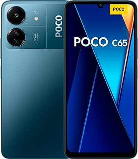 Xiaomi POCO C65 Smartphone + headphone, 8+256GB, 6.74” 90Hz Display, 18W fast charging, 50 MP Triple Camera, 5000 mAh, Blue