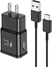 Samsung Charger Fast Charging Cord 6ft with USB Wall Charger Block for Samsung Galaxy S10/S10e/S10 Plus/S9/S9 Plus/S8/S8 P...