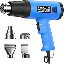 SEEKONE Pistola de Calor 2000W, Modo de 2 Temperaturas 300℃/600 ℃ Calentamiento Rápido Pistola de Aire Caliente, para Sold...