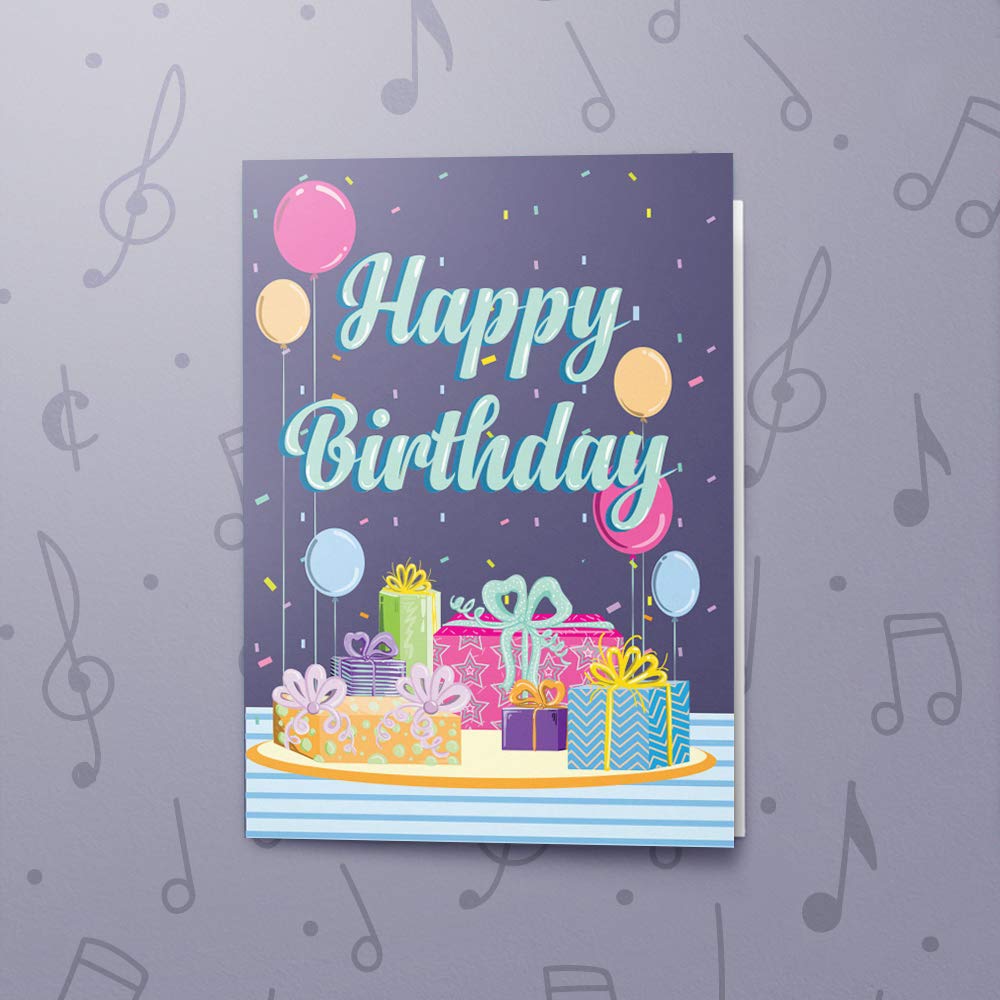 Happy Birthday Card With Music | Musical Birthday Card, Happy ...