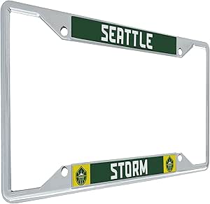 Desert Cactus Seattle Storm License Plate Frame WNBA Car Tag Holder for Front or Back of Car Sigma (Team Name Frame)
