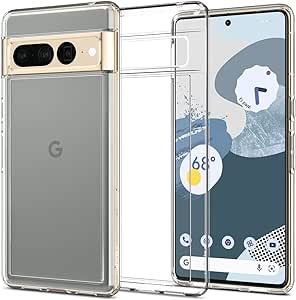 Spigen Ultra Hybrid [Anti-Yellowing Technology] Designed for Pixel 7 Pro Case (2022) - Crystal Clear