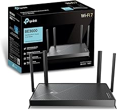 TP-Link Archer BE3600 Routeur WiFi 7, Routeur WiFi BE 3600 Mbps bi-Bande, 2 Ports 2.5G, 4 antennes à Haute Performance, Ea...