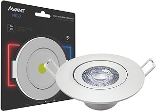 Spot Inteligente LED Smart Wi-FI compatível com Alexa, linha NEO, 5W, Redondo, RGB, Luz branca e amarela (2700K-6500K), Bi...