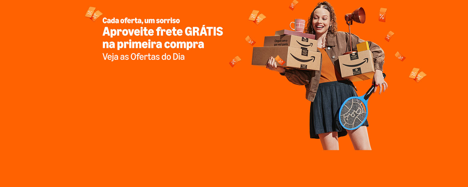 Frete grátis na primeira compra. Aproveite as ofertas