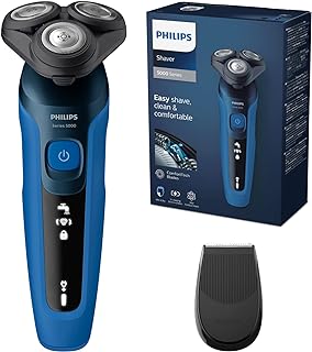 Philips Serie 5000 Afeitadora Eléctrica Hombre, Máquina de Afeitar Barba con recortadora, 27 cuchillas, Cabezal flexible 3...