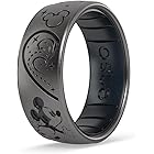 Enso Rings Etched Disney Collection - Classic Dualtone Silicone Ring - Mickey and Minnie