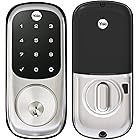 Yale Assure Lock Deadbolt, Satin Nickel Digital Touchscreen Keypad with Z-Wave and Backup Key for Front or Back Entry Door, YRD226-ZW2-619