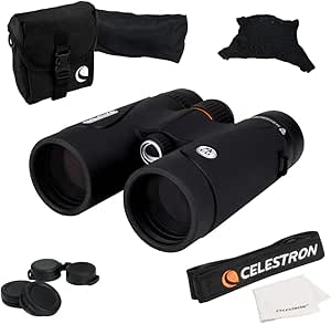 Celestron TrailSeeker 8x42 ED Binoculars - Compact Birdwatching Binoculars with ED Objective Lenses, Broadband Multi-Coated Optics, BaK4 Roof Prism