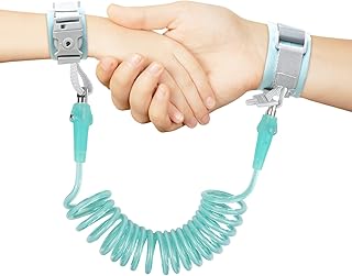 Relota Cinturon Anti-Perdida Correa de Seguridad para Niños 2M, Rotación de 360 Grados Pulsera Niños Antiperdida con Cerra...