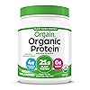 Orgain Organic Vegan Protein Powder, Natural Unsweetened - 21g of Plant Protein, 4g Prebiotic Fiber, Low Net Carbs, No Lactose Ingredients, No Added Sugar, Non-GMO, For Shakes & Smoothies, 1.59 lb