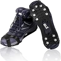 Lechin Schuhspikes Schuhkrallen für den Winter Steigeisen aus kältebeständigem und langlebigem Bio-Silikon und Edelstahl...