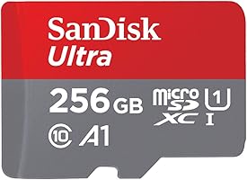 Cartão de Memória SanDisk Micro SD 256GB UHS-I Classe 10 com Adaptador - SDSQUNR-256G-GN6TA