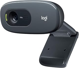 Logitech C270 Webcam HD, 720p/30ips, Appel Vidéo HD Large Champ de Vision, Correction de la Lumière, Micro Antiparasites, ...