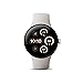 Google Pixel Watch 3 (41mm) - Android Smartwatch with Heart Rate Tracking, Advanced Running from Fitbit, Fitness Insights, 24-Hour Battery - Polished Silver Aluminum Case - Porcelain Band - LTE