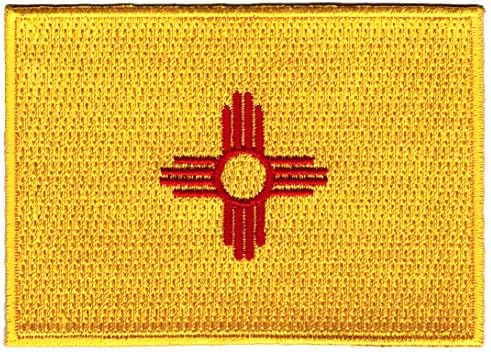 New Mexico State Flag Embroidered Patch Iron-On NM Emblem