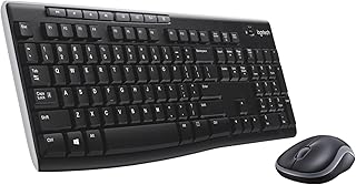 Logitech MK270 Combo Clavier et Souris Sans Fil pour Windows, Sans Fil 2,4 GHz, Souris Compacte, 8 Multidispositfs et Racc...