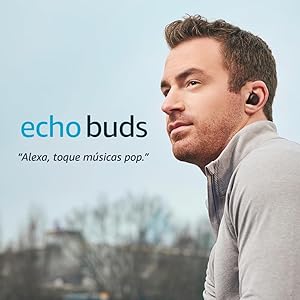 Echo Buds (2ª Geração): Fones de ouvido sem fio com cancelamento de ruído ativo e Alexa