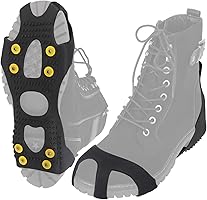 ALPIDEX Anti Rutsch Schuhspikes Größe 35-47 Ersatzspikes Ice Grips Schuhkrallen Schnee EIS Spikes Sohle Wandern...