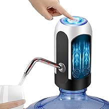 TECHVIDA Dispensador de Agua Automático Botella Recargable Agua Potable Bomba de Agua Potable Eléctrica Inalámbrica Bombeo...