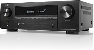 Denon Receptor AV AVR-X1800H 7,2 canais 175W 8K com HEOS® integrado, WiFi, Bluetooth