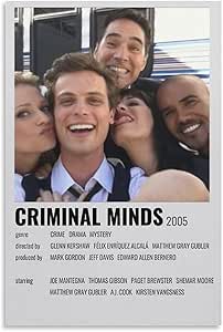 KBUYS Criminal Minds Tv Series Poster HD Canvas Prints Wall Art Room Aesthetics Decor 12x18inch(30x45cm)