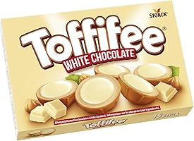 Toffifee White Chocolate – 1 x 125 g – Haselnuss in Karamell mit heller Creme und weißer Schokolade – ideal zum...