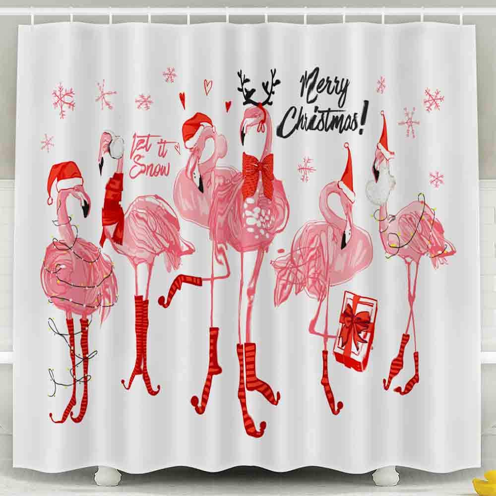 Flamingo shower curtains