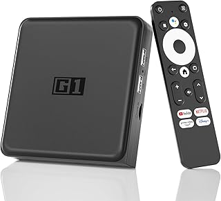 Kinhank Android 11.0 TV Box, G1 Smart TV Box, Compatible with Netflix Google Certified, Streaming Media Player, Ultra 4K H...