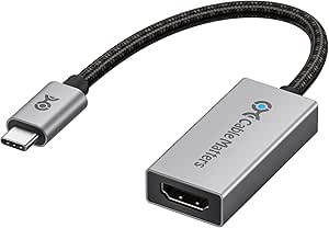 Cable Matters 48Gbps USB C to HDMI 2.1 Adapter, Support 8K 60Hz / 4K 240Hz HDR, Thunderbolt 4 to HDMI 2.1, HDMI 2.1 to USB C Adapter, Compatible with iPhone 16/15 - Max Resolution on Mac is 4K@60Hz