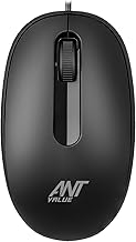 Ant Value OM120 Wired Optical Mouse, 1000 DPI, 3ft Cable, Easy and Accurate Scroll Button, Optical Sensor Computer Mouse, ...