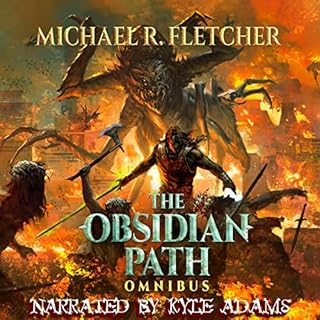 The Obsidian Path: Omnibus Audiolibro Por Michael R. Fletcher arte de portada