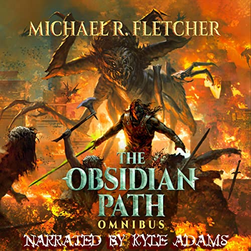 The Obsidian Path: Omnibus Audiolibro Por Michael R. Fletcher arte de portada