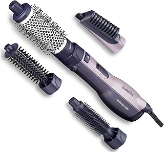 BaByliss Brosse à air chaud multistyle AS121E, 1200 watts Ionic, 4 accessoires, 1 pièce (lot de 1), céramique