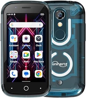 Unihertz Jelly Star (Blauw) - Kleinste 4G-smartphone met LED-lampje en 3-inch display, Android 13, 8 GB RAM + 256 GB ROM, ...