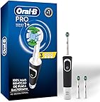 Oral-B PRO Series 1+, Escova de Dentes Elétrica, Cabeça Redonda, Cabo Ergonômico, 3 refis Precision Clean, Preta