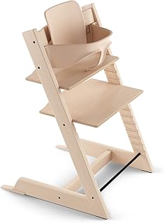 Trona Tripp Trapp de Stokke con Baby Set, Natural - Silla ajustable y evolutiva para niños y adultos - Ergonómica & diseño...